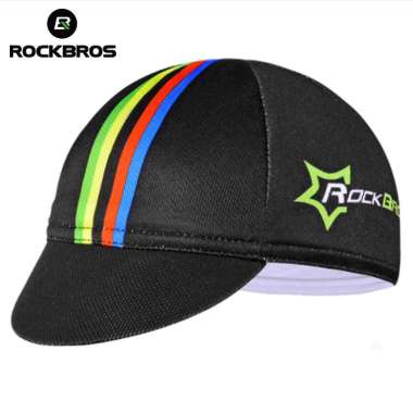 Cycling Caps Rockbros Topi Sepeda Import MTB Sepeda Lipat Premium Ribbon Black