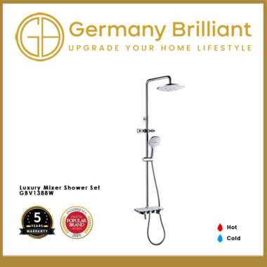 GERMANY BRILLIANT SHOWER KAMAR MANDI AIR PANAS DINGIN / LUXURY MIXED SHOWER SET GBV1388W