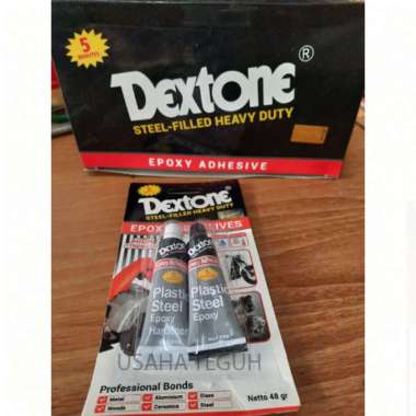 Lem Dextone Plastic Steel Epoxy/ Lem Besi 5 menit Asli
