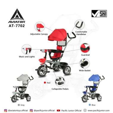 Stroller Sepeda Anak Roda Tiga Aviator AT-7702