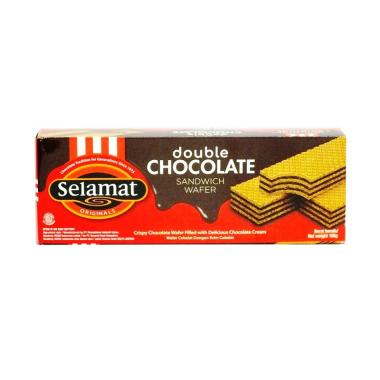 Promo Harga Selamat Wafer Double Chocolate 198 gr - Blibli