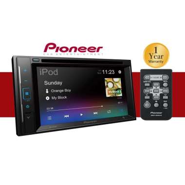 Pioneer AVH-A245BT Headunit Double Din DVD Layar Sentuh 6.2 inch Capasitive BT USB AUX Android Music
