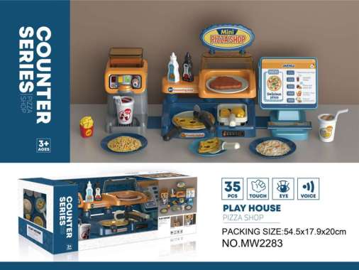 OEM SK-M223 Mainan Mesin Kasir Anak Counter Play house / Mainan Ice Cream Fast Food Dessert Junkfood
