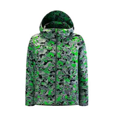 New Balance Men's NB Camo Jacket L Camo Green A