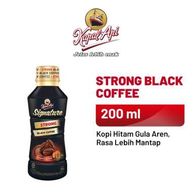 Promo Harga Kapal Api Kopi Signature Drink Strong Black Coffee 200 ml - Blibli
