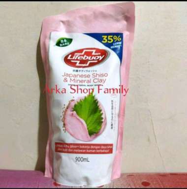 Promo Harga Lifebuoy Body Wash Japanese Shiso & Mineral Clay 900 ml - Blibli