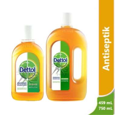 Dettol Antiseptik Cair 495 mL, 750 mL - cairan antiseptik 750 mL