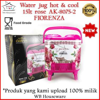 dispenser air panas dan dingin 15Liter fiorenza motif Rose AK-8075-2 / water jug termos air