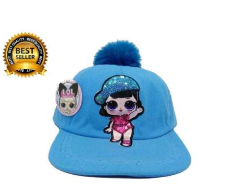Topi anak LED/ topi LED GIRL dan SUPERHERO / TOPI ANAK LED Ada JAMBUL Kuning