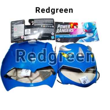 Topeng Power Rangers BLUE Mighty Morphin Ranger Mask Cosplay