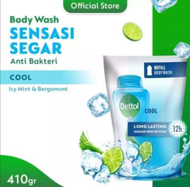 Promo Harga Dettol Body Wash Cool 410 ml - Blibli