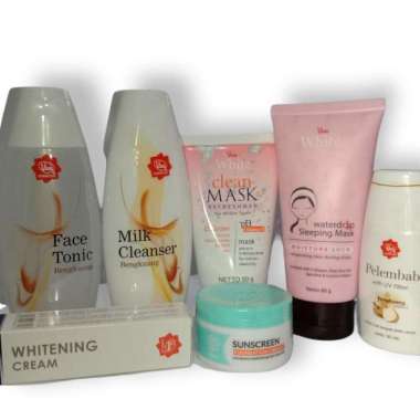 Paket Perawatan Skincare Kulit Normal Kering Mencerahkan Cerah Pagi Malam Bengkuang Viva