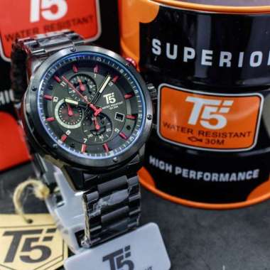 Jam Tangan Fashion Jam Tangan Pria T5 H3588 original chrono aktif bergaransi free box Silver white