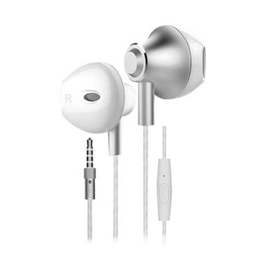 Hippo HF 009 Handsfree Premium Earphone Headset silver