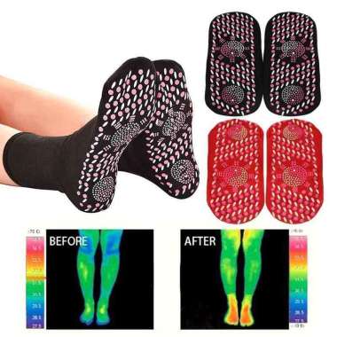 Kaos Kaki Pemanas Penghangat Pemanas Kaki Foot Support Therapy Merah