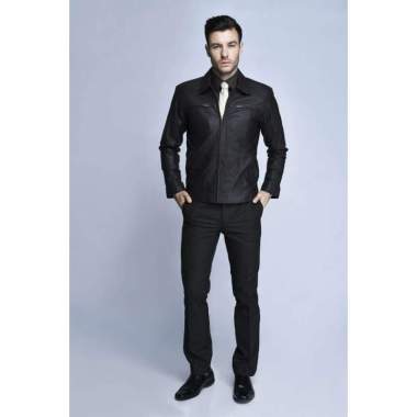 CARDINAL JAKET KULIT FORMAL 4 (COKLAT) L