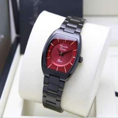 Jam Tangan wanita Alexandre Christie AC2980LH Passion Stainless Steel Black Red
