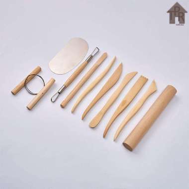 Butsir Set / Alat Ukir Clay / Pottery Tool / Modelling Tools - 10Pcs.