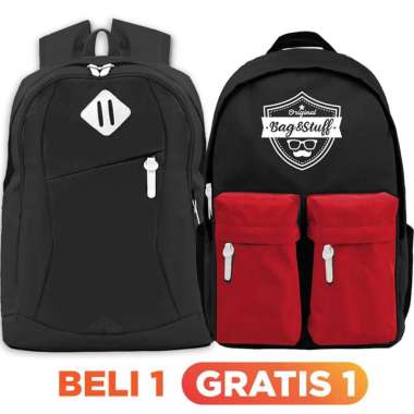 BELI 1 GRATIS 1 - BELI 1 SONIC TAS RANSEL LAPTOP 13 INCHI + GRATIS 1 MONACO RANSEL WARNA ACAK PAKET