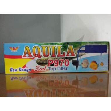 AQUILA P970 3in1 TOP FILTER POMPA AIR CELUP FILTER AQUARIUM