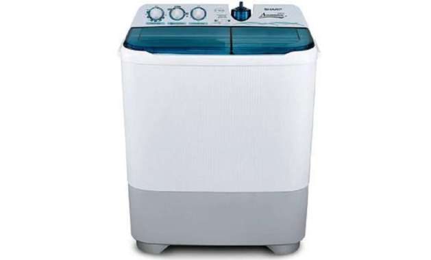 SHARP Mesin Cuci ES-T85CR 2 Tabung 8 Kg Super Aquamagic EST85CR