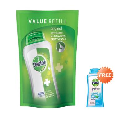 Buy 1 Get 1 Free - Dettol Pouch Original Body Wash [410 g] + Free Dettol Cool Body Wash [100 mL]