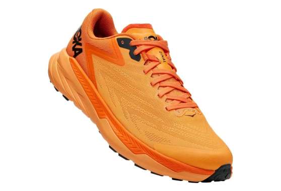 Sepatu Lari Trail Running Hoka One One Zinal Men Original - Blazing Orange 43 1/3