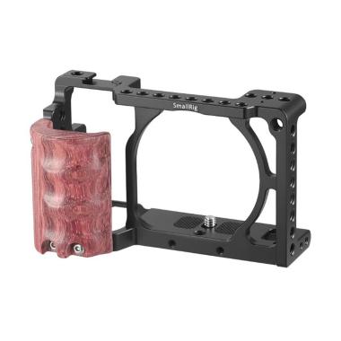 SmallRig Cage with Wooden Handgrip for Sony A6000 or A6300 2082 Hitam