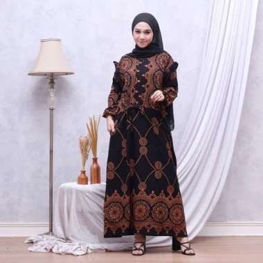 Gamis Sultan Gamis Rayon Premium Dress Wanita Lengan Karet Dress Fashion Kekinian Muslim Kekinian LD