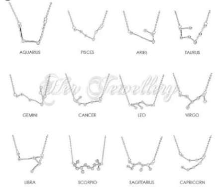 12 Horoscope Stars Pendant - Kalung Crystal by Her Jewellery TAURUS