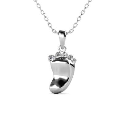 Joyful Feet Pendant Kalung Kristal - Her Jewellery Crystals