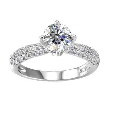 Corinne Ring - Cincin Moissanite Diamond by Her Jewellery GRA 7