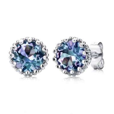 Vasiliy Earrings - Anting Alexandrite Gemstone by Her Jewellery