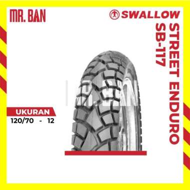 Ban Motor vespa Swallow Tubeless 120/70-12 SB-117 Street Enduro TL