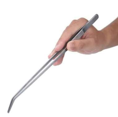 Pinset Tweezer Bengkok 25cm Lurus 25cm - Pinset Bengkok Panjang 25cm Pinset Lurus Panjang 25cm Bengk