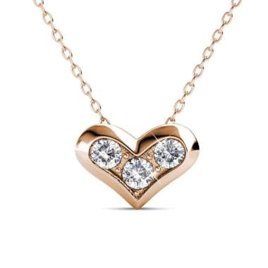 Kolina Pendant - Kalung Crystal by Her Jewellery Rose Gold