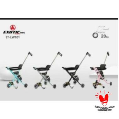 Stroller Exotic LW101 Roda Lima + Keranjang LW 101 kursi dorong anak