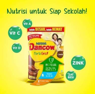 Promo Harga Dancow FortiGro Susu Bubuk Instant Cokelat 1000 gr - Blibli