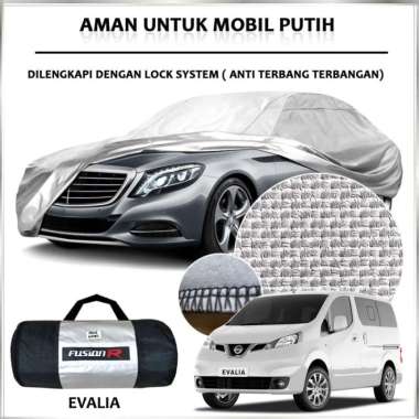 Cover Mobil / Sarung Mobil EVALIA Merek FUSION R / Cover Mobil Putih