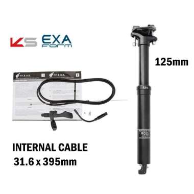KS EXA Form 900i Dropper Seatpost Hidrolik 31.6 x 395mm Internal Cable