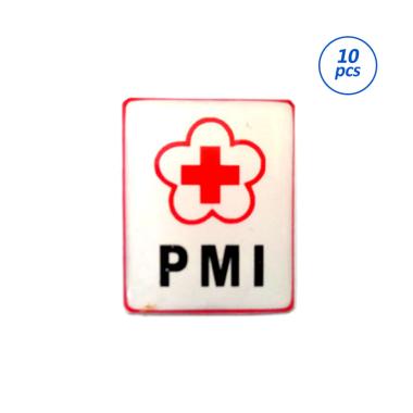 Mulyocreative PMI Persegi Pin [10 Pcs] Putih