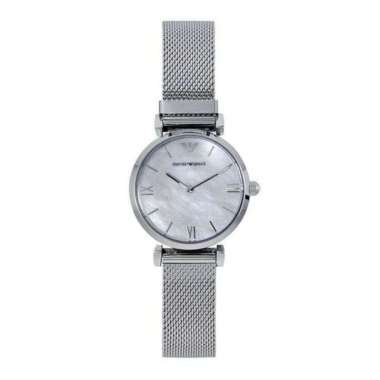 Jam Tangan Wanita Emporio Armani Two-Hand Stainless Steel AR1955 Silver