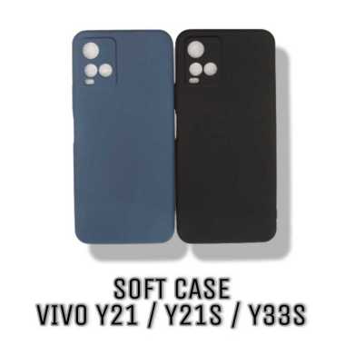 Case Vivo Y21t / Vivo Y21 / Vivo Y21s / Vivo Y33s Soft Case Matte UltraThin Anti Fingerprint Vivo Y21 Black
