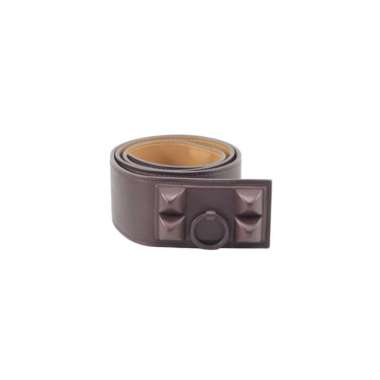 SECOND CHANCE I8649 Preloved Hermes Havane Shadow CDC Belt