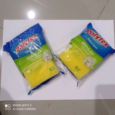 POLYTEX Kilap Sabut Spon /spons cuci piring POLYTEX 1 renceng isi 12 pcs