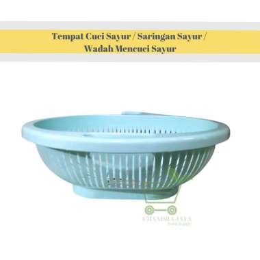 Tempat Cuci Sayur / Saringan Sayur / Wadah Mencuci Sayur Biru