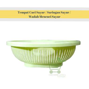 Tempat Cuci Sayur / Saringan Sayur / Wadah Mencuci Sayur Hijau