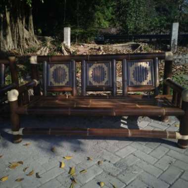 bangku kursi bale bale bahan bambu