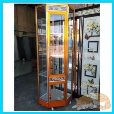 Lemari Hias Pajangan Ruang Tamu Bahan Alumunium Awet Tebal