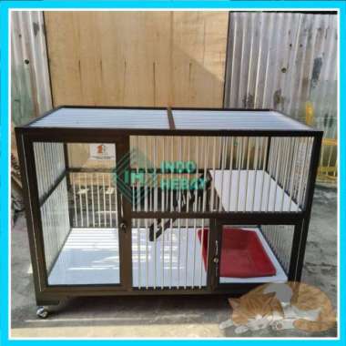 Kandang Kucing Alumunium 1 Pintu 1 kamar Minimalis Rumah
